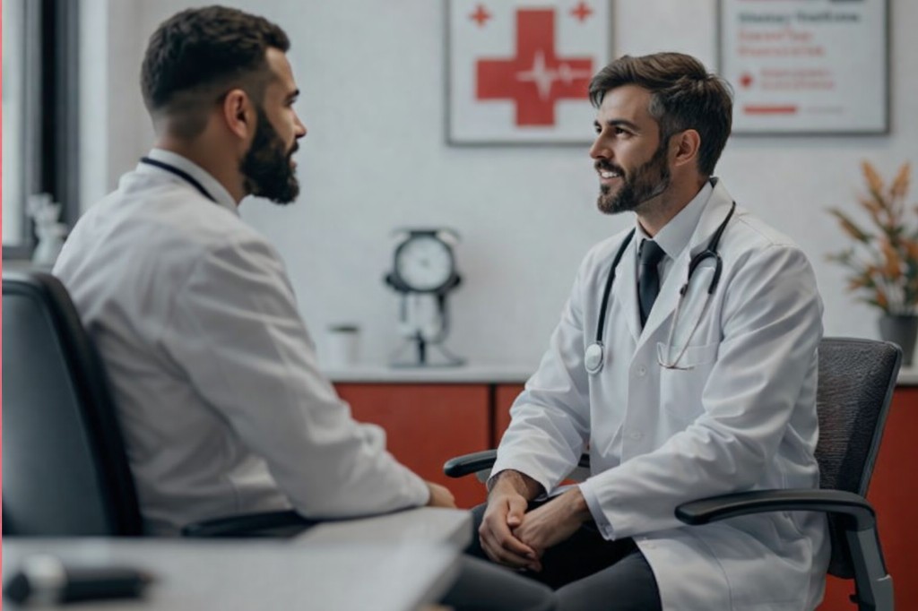 Doctor consulting with patient at Bonafide Care Primary Care Clinic